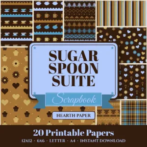 Sugar Spoon Suite Digital Paper Pack cover