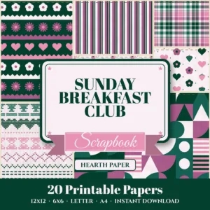 Sunday Breakfast Club Digital Paper Pack cover