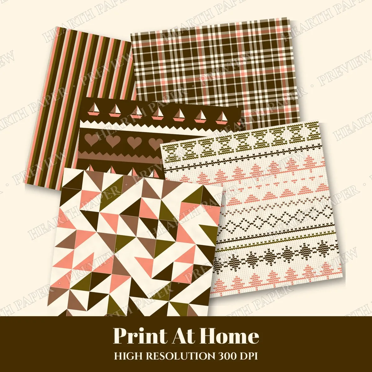 Sunlit Harbor Breeze Digital Paper Pack preview 3