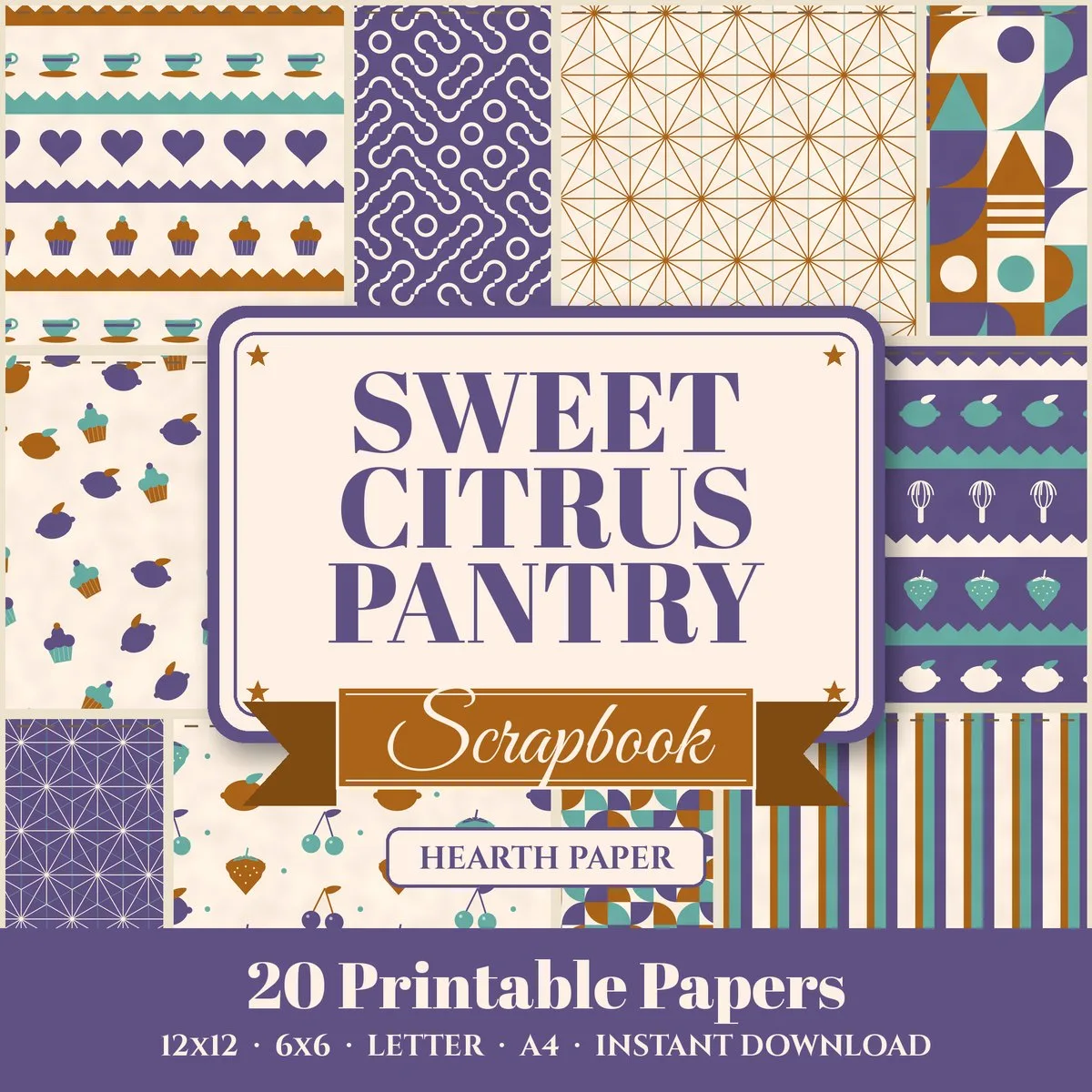 Year-Round Digital Paper Ideas: Garden, Kitchen, Coast and Baby