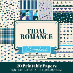 Tidal Romance Digital Paper Pack cover