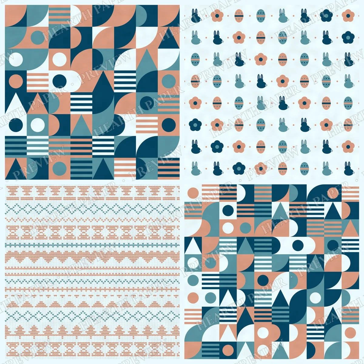 Tulip Vignette Digital Paper Pack preview 6