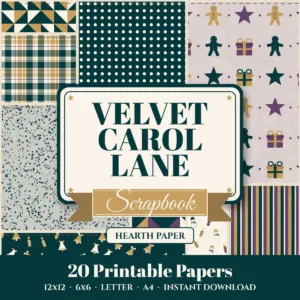 Velvet Carol Lane Digital Paper Pack