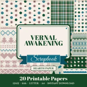 Vernal Awakening Digital Paper Pack cover