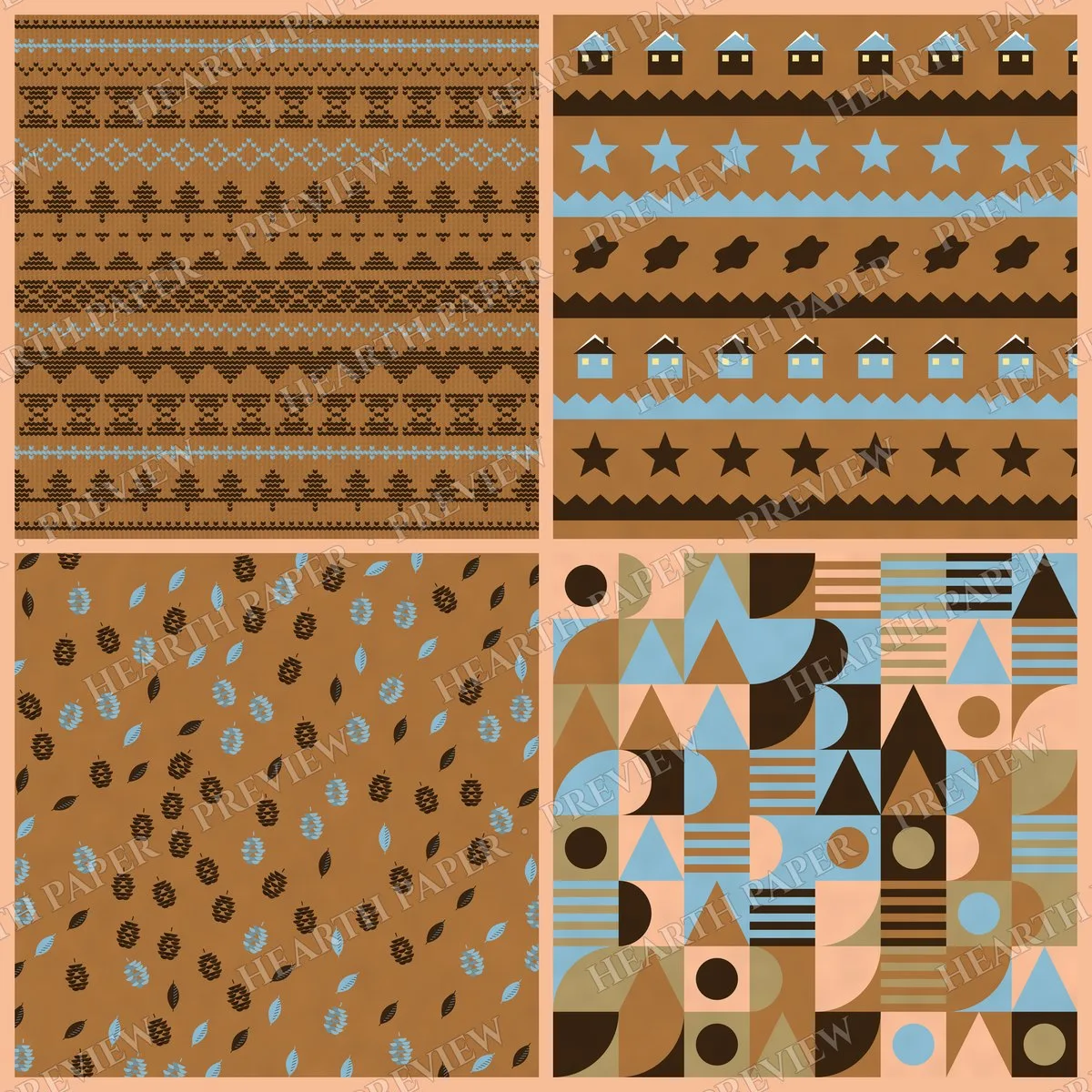 Whispering Birch Digital Paper Pack preview 5