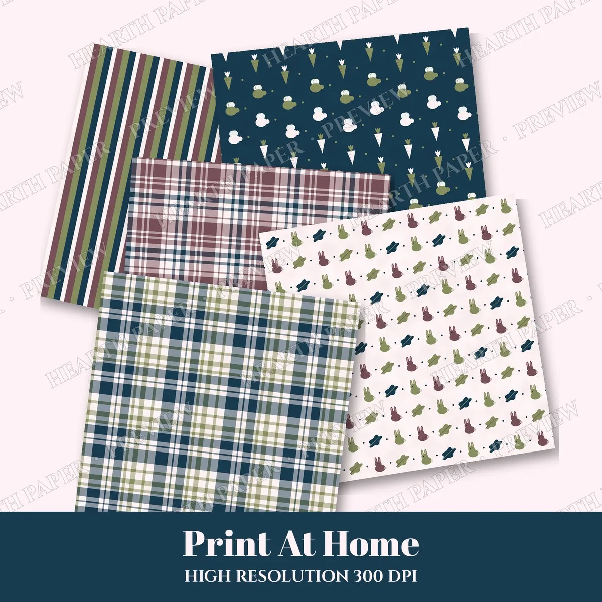 Willow Hatchling Digital Paper Pack preview 3