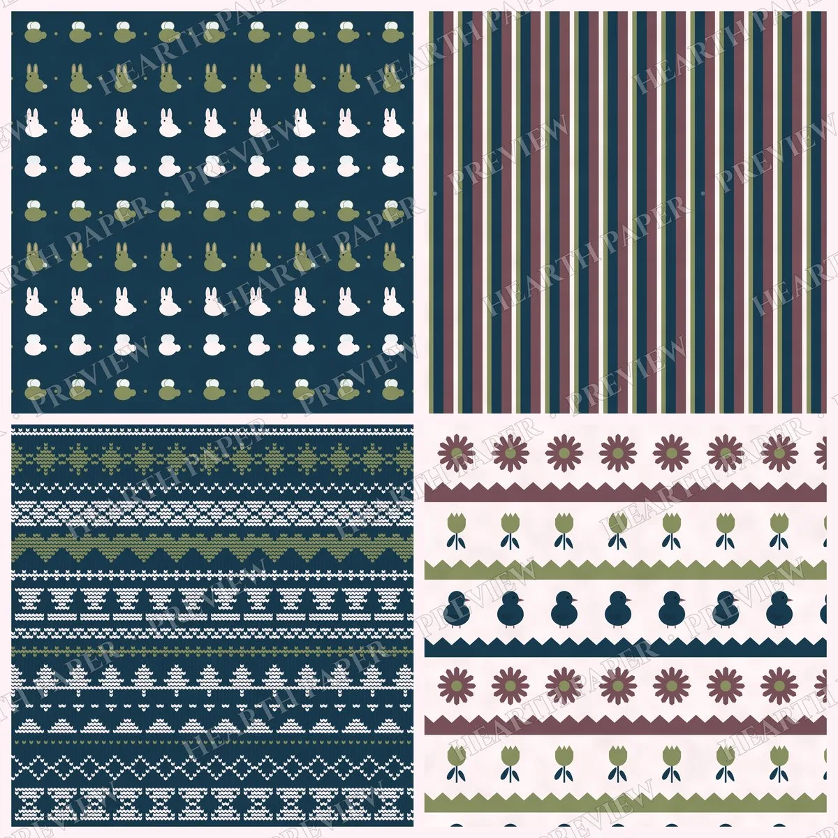 Willow Hatchling Digital Paper Pack preview 6