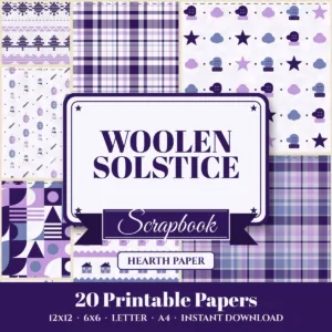 Woolen Solstice Digital Paper Pack cover