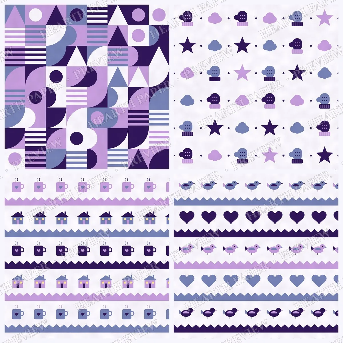 Woolen Solstice Digital Paper Pack preview 5
