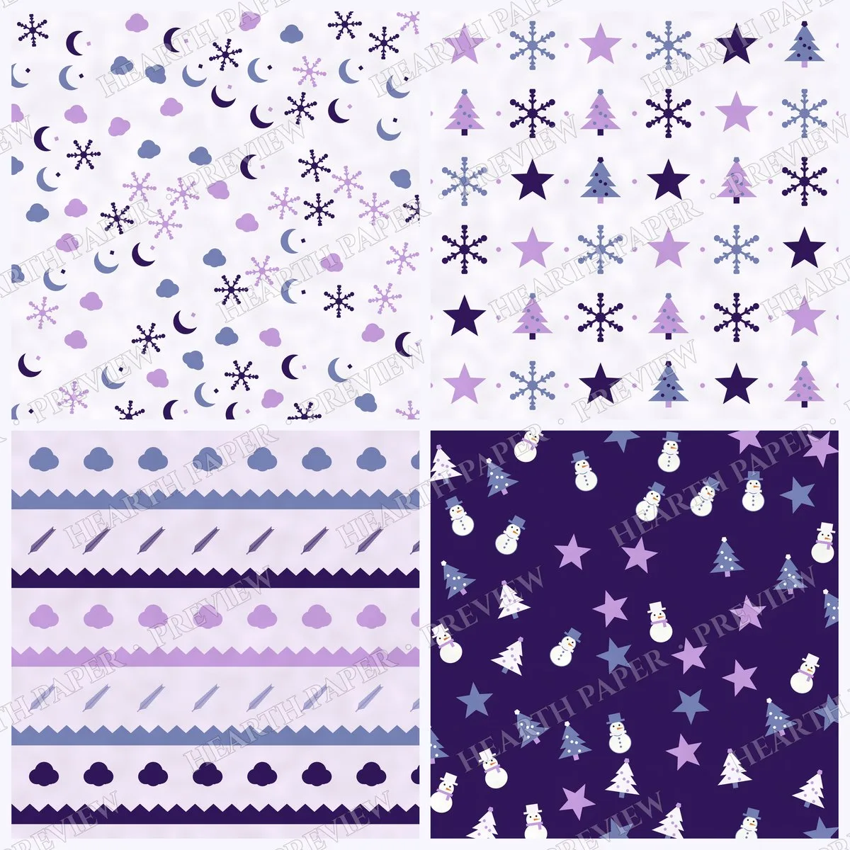 Woolen Solstice Digital Paper Pack preview 6