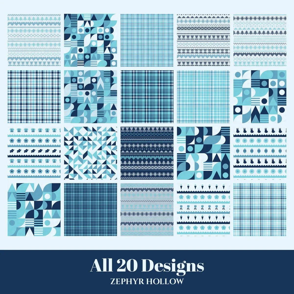 Zephyr Hollow Digital Paper Pack preview 2