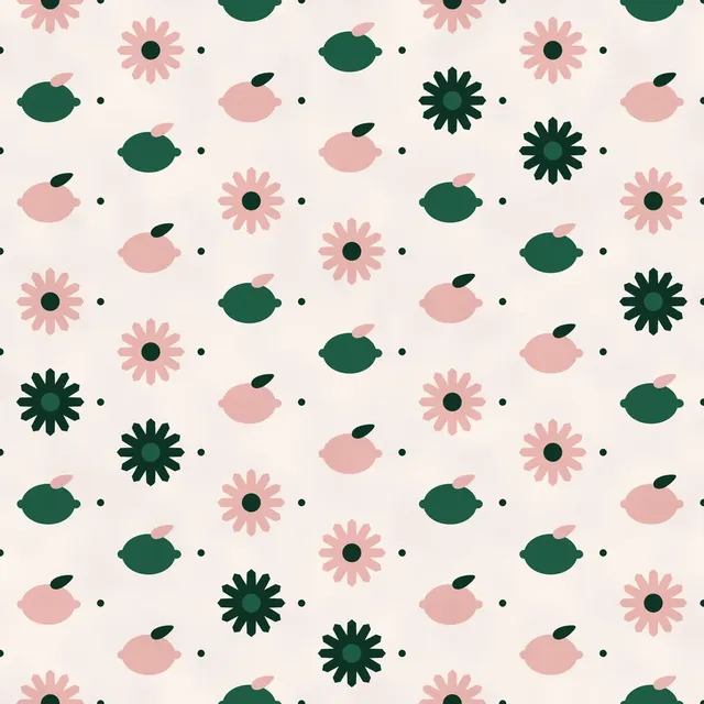 Same pattern in emerald and blush